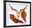 Ram's Skull with Brown Leaves-Georgia O'Keeffe-Framed Art Print