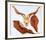 Ram's Skull with Brown Leaves-Georgia O'Keeffe-Framed Art Print