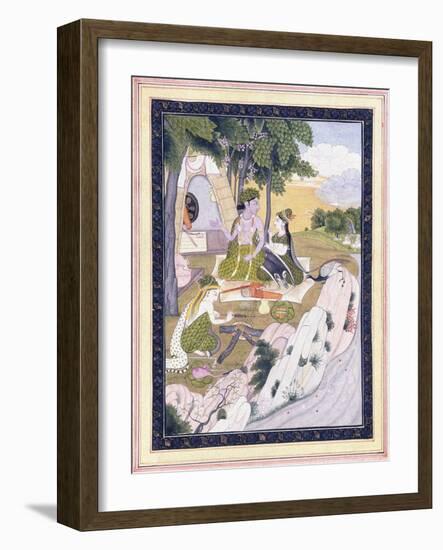 Rama and Sita with Lakshman, C. 1800-null-Framed Giclee Print