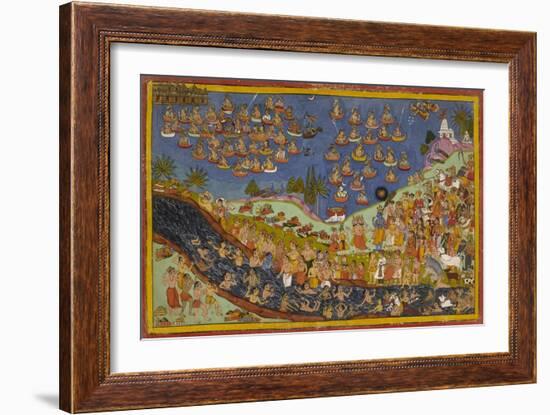 Rama Enters Heaven-null-Framed Giclee Print