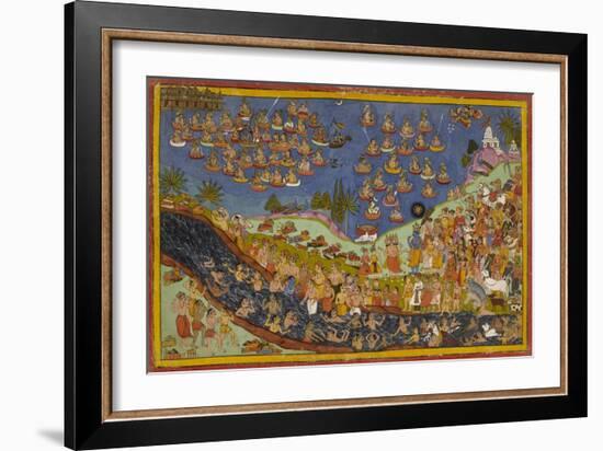 Rama Enters Heaven-null-Framed Giclee Print