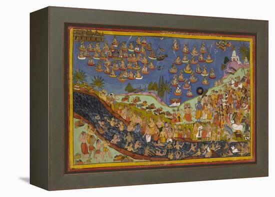 Rama Enters Heaven-null-Framed Premier Image Canvas