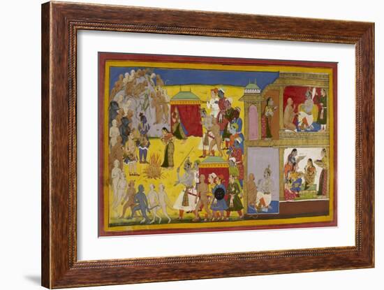 Rama Repudiates Sita-null-Framed Giclee Print