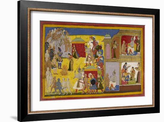 Rama Repudiates Sita-null-Framed Giclee Print