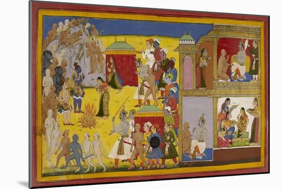 Rama Repudiates Sita-null-Mounted Giclee Print