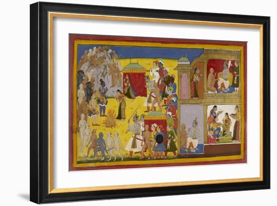 Rama Repudiates Sita-null-Framed Giclee Print