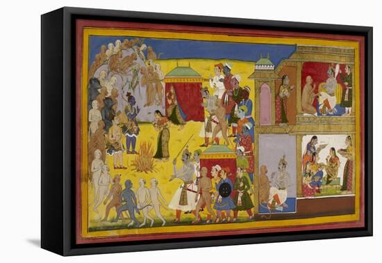 Rama Repudiates Sita-null-Framed Premier Image Canvas