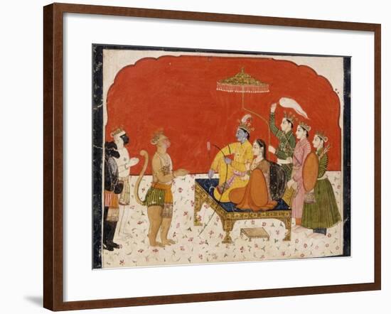 Rama's Court-null-Framed Art Print