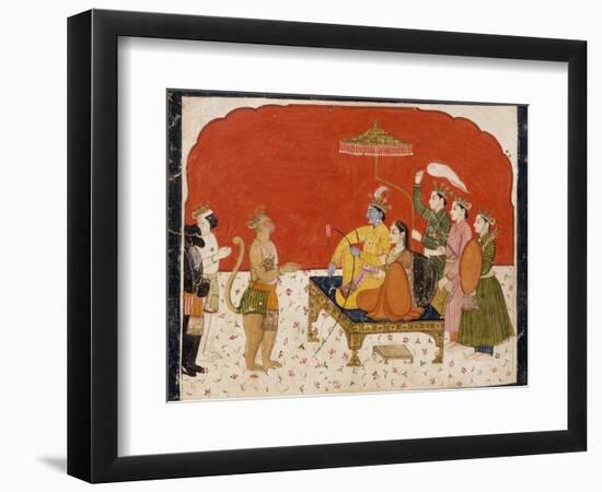 Rama's Court-null-Framed Art Print