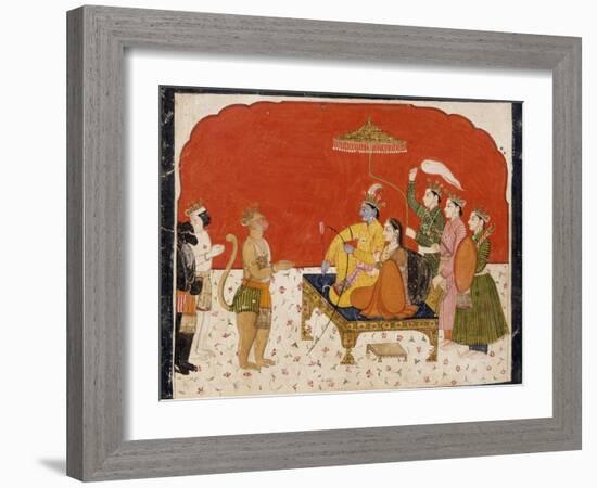 Rama's Court-null-Framed Art Print