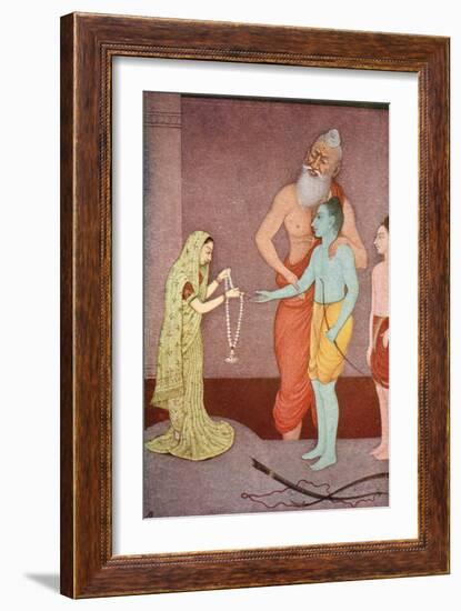 Rama's Marriage, 1913-K Venkatappa-Framed Giclee Print