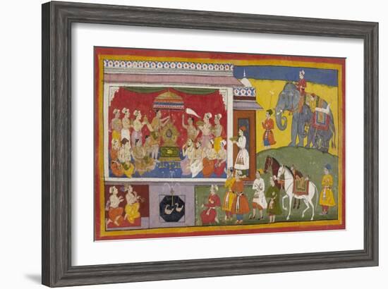 Rama's Sandals Are Installed On the Throne-null-Framed Giclee Print