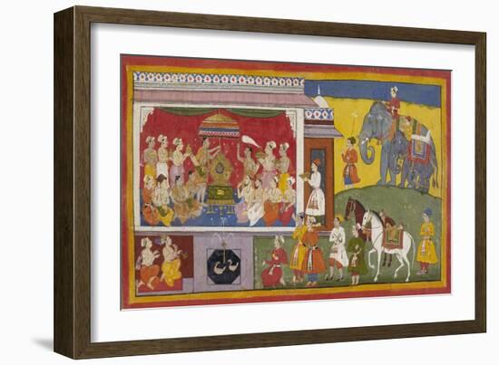 Rama's Sandals Are Installed On the Throne-null-Framed Giclee Print