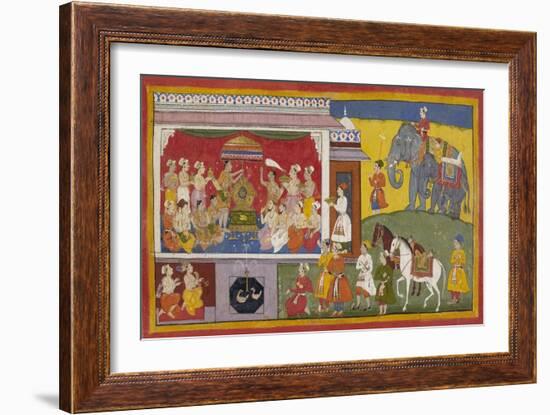 Rama's Sandals Are Installed On the Throne-null-Framed Giclee Print