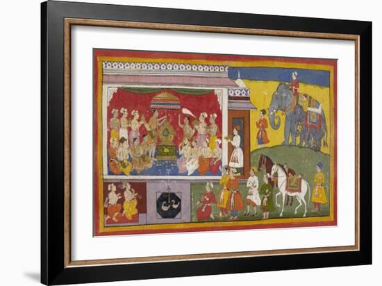 Rama's Sandals Are Installed On the Throne-null-Framed Giclee Print