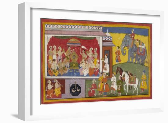 Rama's Sandals Are Installed On the Throne-null-Framed Giclee Print