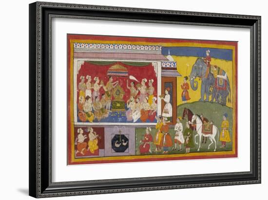 Rama's Sandals Are Installed On the Throne-null-Framed Giclee Print