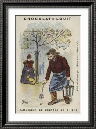 Ramasseur De Crottes De Chiens' Giclee Print - Louis Borgex | Art.com