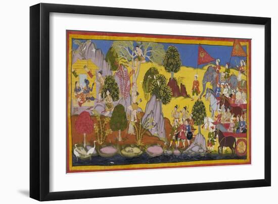 Ramayana Ayodhya Kanda-null-Framed Giclee Print