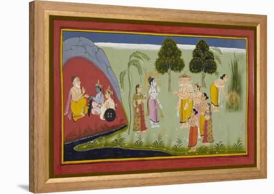 Ramayana, Bala Kanda-null-Framed Premier Image Canvas