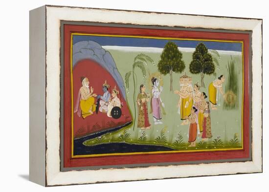 Ramayana, Bala Kanda-null-Framed Premier Image Canvas