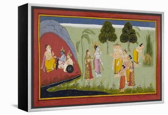 Ramayana, Bala Kanda-null-Framed Premier Image Canvas