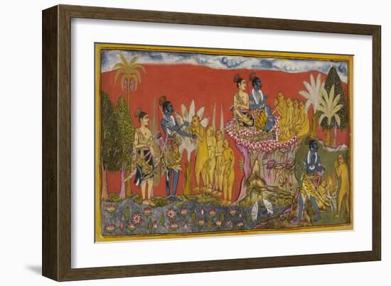 Ramayana, Kishkindha Kanda-null-Framed Giclee Print