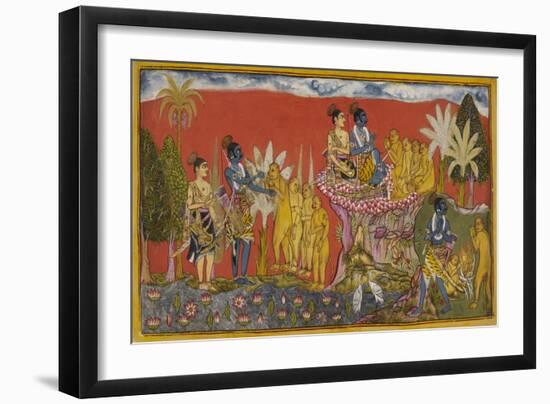 Ramayana, Kishkindha Kanda-null-Framed Giclee Print