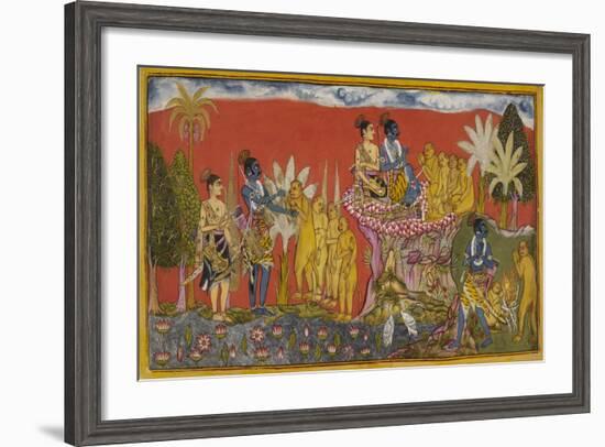 Ramayana, Kishkindha Kanda-null-Framed Giclee Print