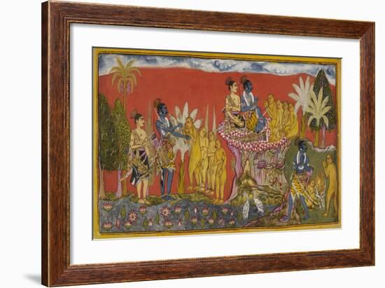 Ramayana, Kishkindha Kanda-null-Framed Giclee Print