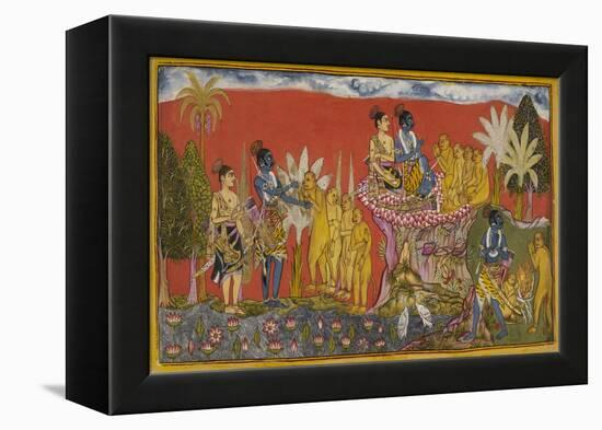Ramayana, Kishkindha Kanda-null-Framed Premier Image Canvas