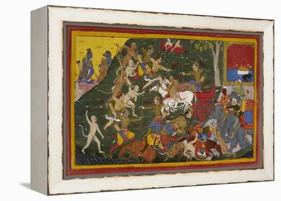 Ramayana, Yuddha Kanda-Sahib Din-Framed Premier Image Canvas