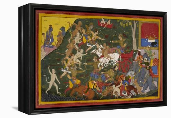 Ramayana, Yuddha Kanda-Sahib Din-Framed Premier Image Canvas