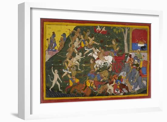 Ramayana, Yuddha Kanda-Sahib Din-Framed Giclee Print