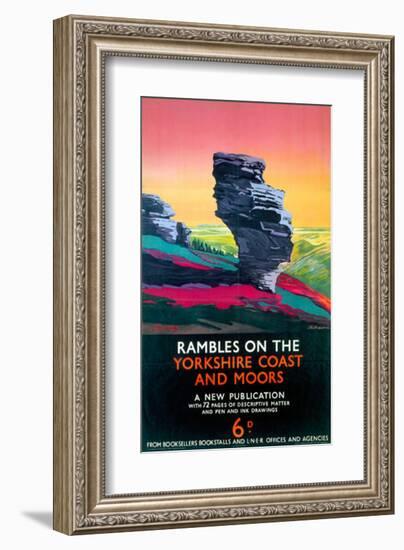 Rambles on the Yorkshire Coast and Moors, LNER, c.1923-1947-null-Framed Art Print