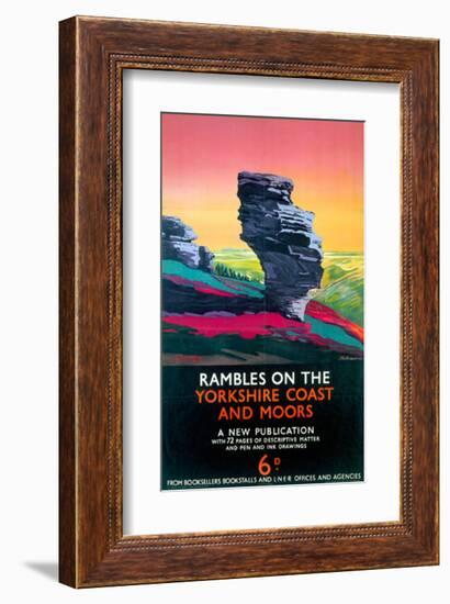 Rambles on the Yorkshire Coast and Moors, LNER, c.1923-1947-null-Framed Art Print