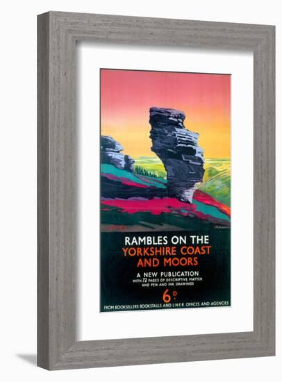 Rambles on the Yorkshire Coast and Moors, LNER, c.1923-1947-null-Framed Art Print