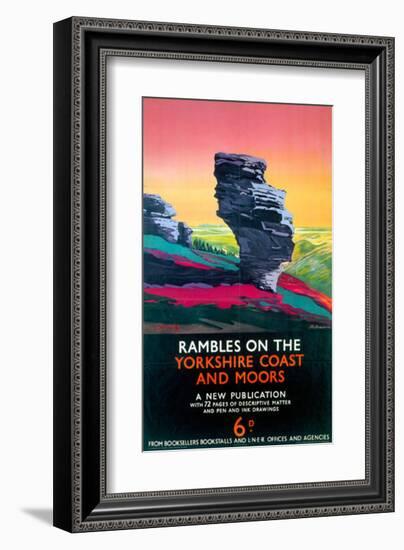 Rambles on the Yorkshire Coast and Moors, LNER, c.1923-1947-null-Framed Art Print