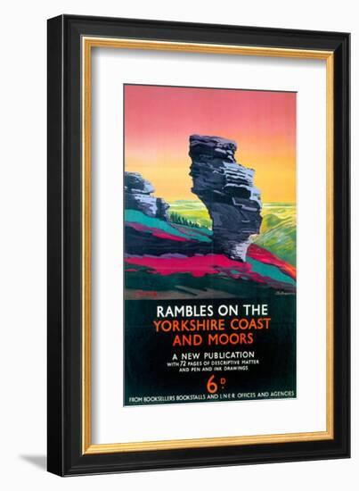 Rambles on the Yorkshire Coast and Moors, LNER, c.1923-1947-null-Framed Art Print