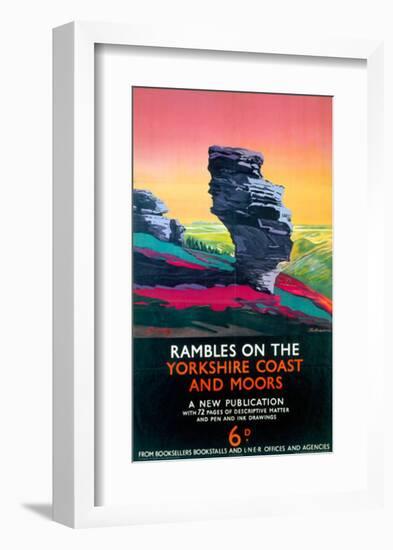 Rambles on the Yorkshire Coast and Moors, LNER, c.1923-1947-null-Framed Art Print