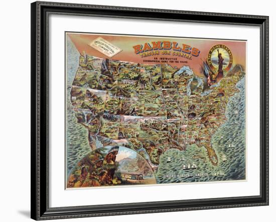 Rambles through our Country-null-Framed Art Print