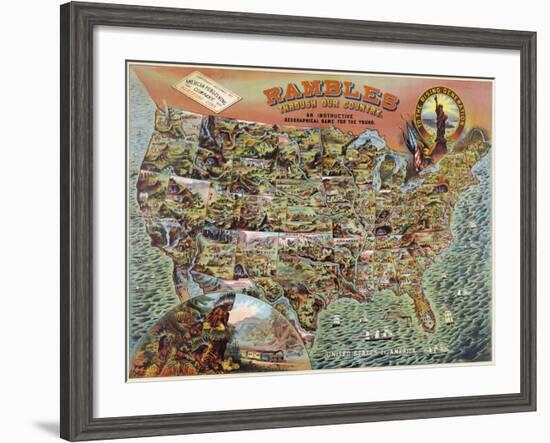 Rambles through our Country-null-Framed Art Print