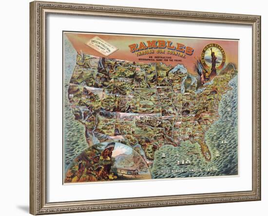 Rambles through our Country-null-Framed Art Print