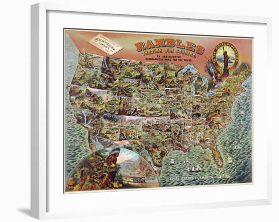 Rambles through our Country-null-Framed Art Print