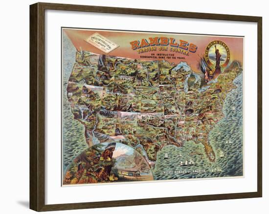 Rambles through our Country-null-Framed Art Print