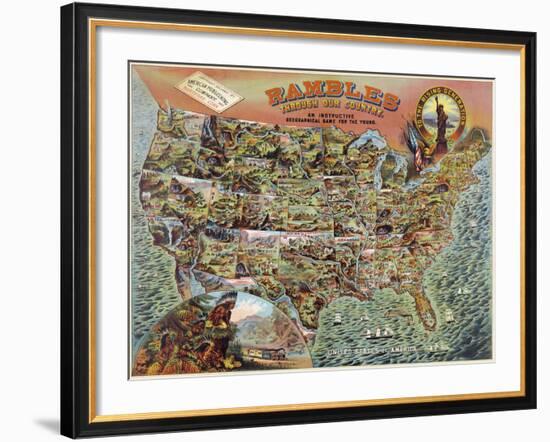 Rambles through our Country-null-Framed Art Print