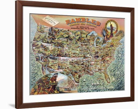 Rambles through our Country-null-Framed Giclee Print