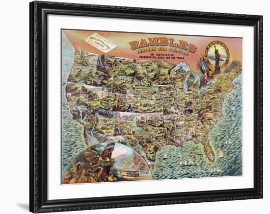 Rambles through our Country-null-Framed Giclee Print