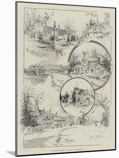 Rambling Sketches, Broadway, Worcestershire-Joseph Holland Tringham-Mounted Giclee Print
