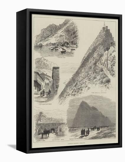 Rambling Sketches, Gibraltar-Alfred Robert Quinton-Framed Premier Image Canvas